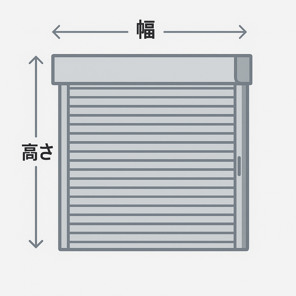 シャッターサイズ